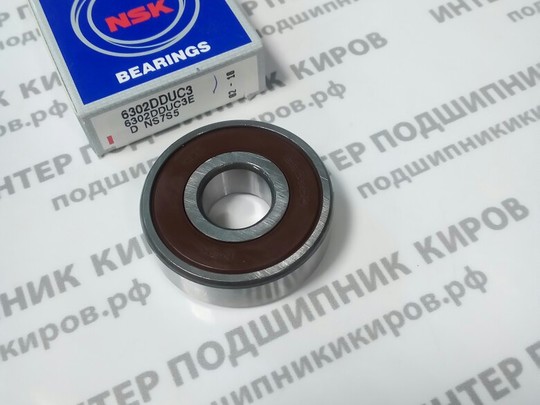 6302-DDU (180302) NSK подшипник шариковый (15*42*13)